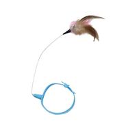 Cat Collar with Feathers Toy,Interactive Boredom Relief Wand - Cat Toy Collar - for Indoor Outdoor Garden Home Daily Exercise Training