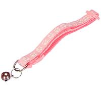 Cat-Collar with paw printand little bell, onesize,red