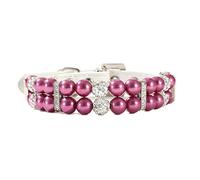 Cat Collars Elegant Pearl Collar and Sparkling Crystal Cat Necklace Jewelry for Teacup Puppies and Small
