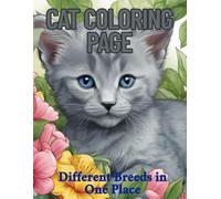 Cat Coloring Page: Different Breeds in One Place