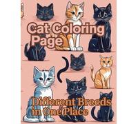Cat Coloring Page: Different Breeds in One Place