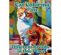 Cat Coloring Page: Different Breeds in One Place