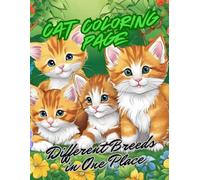 Cat Coloring Page: Different Breeds in One Place