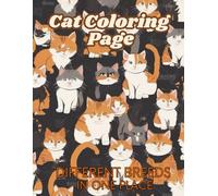 Cat Coloring Page: Different Breeds in One Place