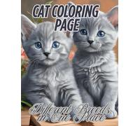 Cat Coloring Page: Different Breeds in One Place