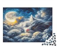 Cat Colourful Cosmic Cloud Landscape 1000 Pieces Jigsaws Adults The Impossible Challenge Home Activity 70x50cm/1000pcs