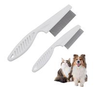 Cat Comb 2Pack, Flea And Lice Comb For Cats And Dogs, FineTooth Cleaning Tool, Cat Lice Comb For Dogs