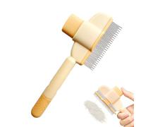 Cat Comb, Dog Grooming Comb | Stock-UP Hair Loss - With Smooth Comb Buttons To Avoid Grooming Provides An Easy And Efficient Hair Removal Experience.Press The Button And Say Goodbye To Tangled Or Co