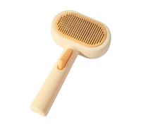 Cat Comb, Durable Self Cleaning Pet, Cats Self Cleaning Grooming, Various Pet Types Gently, Ergonomic Handle With Anti Slip, 20x12x5cm, For Regular Grooming