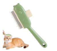 Cat Comb for Dead - Straight Cat Comb with Bear Button - Massage Grooming Accessory for Daily Cleaning Bathroom Home and Travel