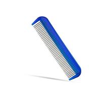 Cat Comb with Silky Smooth Rotating Teeth - Clears Mats Gently (5" Ultra Fine, 7" Dual-Spaced) (Blue, 5" Ultra Fine)