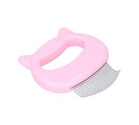 Cat Combs For Indoor Cats, Deshedding Comb Deshedding Dematting Brush Hair Shell Pet Grooming Tool Matted Fur Remover For Long and Short Hair Dog Puppy Bunny (Pink)