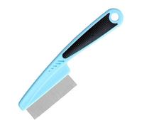 Cat Combs for Indoor Cats | Fine Tooth Pet Hair Comb,Non-Slip Ergonomic Handle Professional Grooming Tool for Detangling Long-Haired Breed Daily Bath Time Brushing