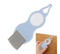 Cat Combs for Indoor Cats,Flea Comb with Magnifier | Metal Teeth, Dematting Tool for Kitten and Puppies, Cleaning Brush for Removing Knots