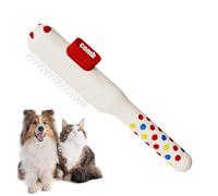 Cat Combs - Non Slip Comfortable Grip, Self-Cleaning Pet Hair Comb | Dog Grooming Brush for Puppies, Cats, Indoor & Home Use, Promoting a Healthy Coat