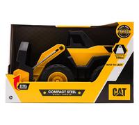 CAT Compact Steel Wheel Loader - 12" Construction Toy with Real Working Loader Arm & Durable Steel Parts - Ideal for Realistic Construction Play - Ages 3+