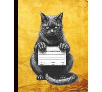 Cat Composition Notebook: College Ruled, 110 Pages | Motivational Journal for Students