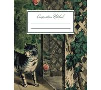 Cat Composition Notebooks Wide Ruled | Cats Journal Diary | Vintage Victorian: Aesthetic School Supplies