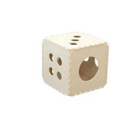 Cat Condo House, Felt Foldable Magic Cube, Large Cave Bed for Indoor Cats, Unique Square Dice Puzzle Shape 15.75“ x 15.75" x 15.75”