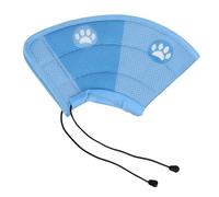 Cat Cone Collar Adjustable Soft Comfortable Recovery Pet Cone Prevent Licking Wound Breathable Mesh Pet Cone for Cats After Surgery or Injury EPE Polyester Mesh Fabric (L)