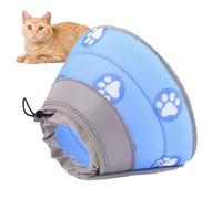 Cat Cone Collar - Pearl Cotton | Adjustable Pet Recovery Collar | Soft Breathable Protective Neck Cone For Cats, Kittens, And Puppies, Elizabethan Neck Cones Of Shame Alternative