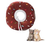 Cat Cone Collar Soft,Adjustable Cat Recovery Collar Cute Cat Donut Collars for Kittens After Surgery,for Recovery,Stop Licking Comfortable Lightweight Neck Elizabethan for Wound Healing (brown, S)