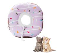 Cat Cone Collar Soft,Adjustable Cat Recovery Collar Cute Cat Donut Collars for Kittens After Surgery,for Recovery,Stop Licking Comfortable Lightweight Neck Elizabethan for Wound Healing (purple, S)