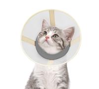 Cat Cone Collar Soft- Adjustable Comfortable Air Mesh Recovery Cone After Surgery to Stop Licking and Scratch, Alternative to Plastic Elizabethan Collar for Cat, Whiskers Freedom (Grey, XS)