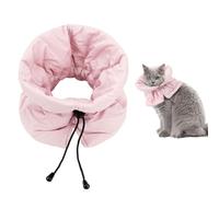 Cat Cone Collar, Soft Adjustable Kitten Recovery Collar for After Surgery Lightweight Puppy Pet Elizabethan Cones to Stop Licking Wound Protective Dog Neck Cover (Pink)