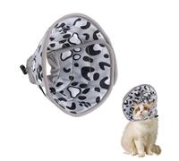 Cat Cone Collar Soft, Adjustable Pet Recovery Collar Anti-Bite Lick Wound Healing Safety Cone for Cats, Dog, Rabbit, Quicker Healing Pet Recovery (Grey, M)