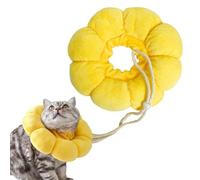 Cat Cone Collar Soft,Adjustable Pet Recovery Collar for Cats Kittens Puppies After Surgery,All-Season Style (Yellow, M)