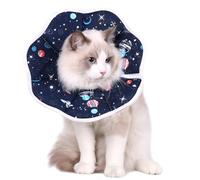 Cat Cone Collar, Soft Cat Collar, Adjustable Cat Recovery Collar, Cute Cat Collar, to Prevent Licking Biting Protect Wounds, for Puppies, Kittens, M (blue, M)