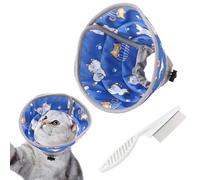 Cat Cone Collar Soft,Cat Cones to Stop Licking,Cat Recovery Collars & Cones,Comes With a Small White Comb,Adjustment Design,Protect the Neck from Licking,Suitable for Puppies,Small Dogs and Cats (S)