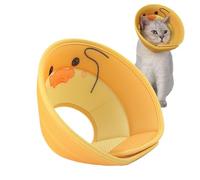 Cat Cone - Recovery Neck Donut for Pets, Adjustable Soft Protective Collar, Colorful Cartoon Prints and Breathable Cotton Padding, Prevents Self-Injury and Facilitates Post- Healing