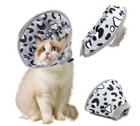 Cat Cone Soft and Breathable Cat Cones to Stop Licking Size M Adjustable Dog Cone Suitable for Dogs Puppies and Kittens Size M Fits 17-22cm