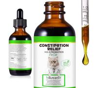 Cat Constipation Treatment - 60ML Constipation Relief for Cat Probiotic Supplements with 6 Probiotics Vitamins for Pet Antibiotics for Allergy Relief, Health Supplies