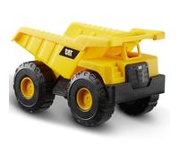 CAT® Construction Dump Truck Vehicle, Indoor and Outdoor Use, Free-Wheeling with Moving Bucket. For Children Aged 3+, Yellow