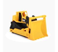 Cat Construction Fleet 10” Bulldozer Toy - Heavy-Duty Plastic, Working Blade & Free-Rolling Wheels, Indoor/Outdoor Sandbox Vehicle for Toddlers & Kids Ages 2-6