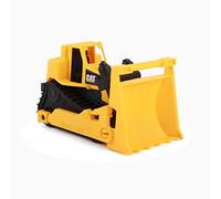 Cat Construction Fleet 10” Bulldozer Toy - Heavy-Duty Plastic, Working Blade & Free-Rolling Wheels, Indoor/Outdoor Sandbox Vehicle for Toddlers & Kids Ages 2 +