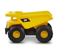 CAT Construction Toys, 15" Dump Truck Toy, Ages 2+, Sturdy Plastic, No Batteries Required, CAT Construction Tough Rigs Series, Yellow