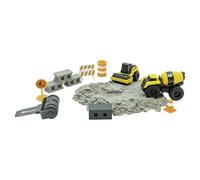 CAT Construction Toys Age 3+ | Dig N' Build Concrete Playset with 285 grams of Compound | Construction Gifts & Toys Ages 3+, Yellow