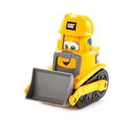 CAT Construction Toys, Junior Crew Construction Pals Bulldozer EduCATional Preschool Vehicle with Kid Vroom Sounds and Animated face. for Ages 2+