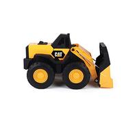 CAT Construction Toys, Steel Wheel Loader 16” - Real Steel Body, Working Arm & Bucket, Oversize All-Terrain Wheels, Heavy-Duty Construction Vehicle for Indoor/Outdoor Play, Kids Ages 3 +