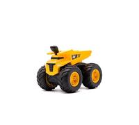 CAT Construction Toys, Tough Treads Dump Truck - 7” All-Terrain Vehicle with 4-Wheel Drive, Interactive Lever, and Real Dump Bed, Ages 5+