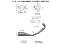 CAT CONV Manifold Honda 16056