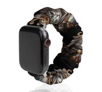 Cat Cool Samurai Scrunchie Watch Band Strap Wristbands Compatible with IWatch 42mm/44mm