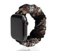 Cat Cool Samurai Scrunchie Watch Band Strap Wristbands Compatible with IWatch 42mm/44mm