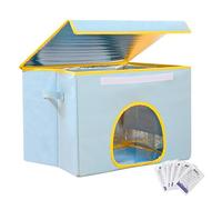 Cat Cooling House - Ac Pet Cave, Cat Sleeping House | Foldable Air Conditioning Cat Cave with 6 Ice Packs, Insulated Ferals Cat Ventilate Shelter Cat Tunnel for Summers Indoor Cats Dogs Puppies
