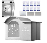 Cat Cooling House - Puppy Kennel, 1 Unit Insulated Foldable Portable Cool Shelter For Pets, Thermal Regulating Dog Cabin, Indoor Outdoor Summer Sanctuary, Breathable Crate, Waterproof Bedding