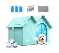 Cat Cooling House | Semi-Enclosed Cold Pet Bed | Outdoor Cat Shelter with 3 Ice Boxes | for Outdoor Garden Backyard Patio Lawn Porch Farm